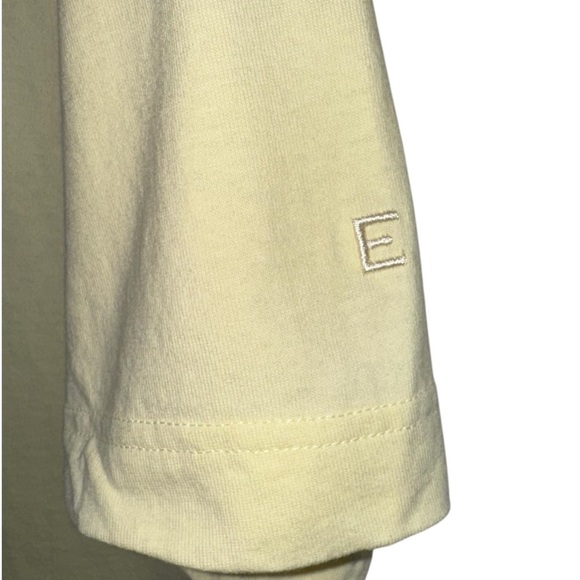 EVERLANE Premium Weight Relaxed Fit Tee Yellow Oversized Short Sleeve T-Shirt M - Picture 2 of 10